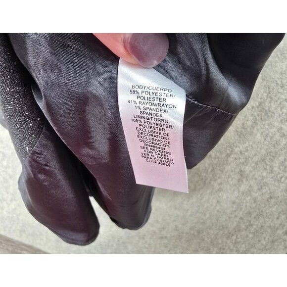 Sandra Darren Embellished Sleeveless Sheath Dress Size 8 Polyester/Rayon/Spandex - Picture 4 of 9